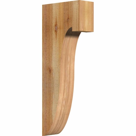 Ekena Millwork Del Monte Rough Sawn Corbel, Western Red Cedar, 4"W x 10"D x 26"H COR04X10X26DEL00RWR
